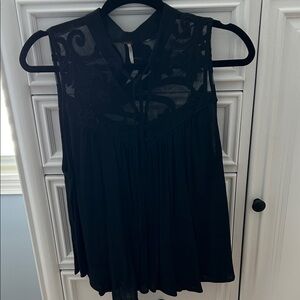 Elegant Black Sleeveless Top